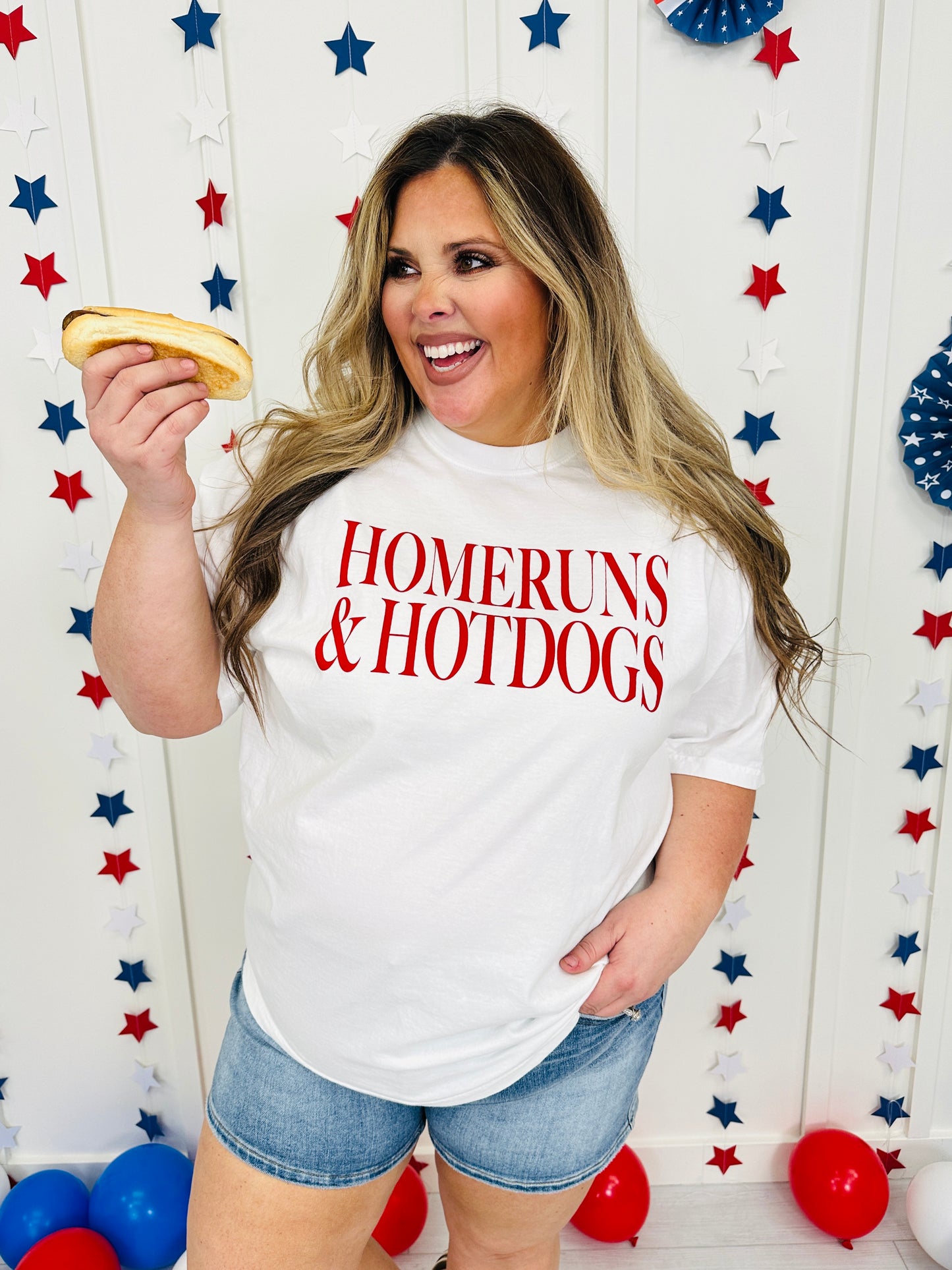 Homeruns & Hotdogs Graphic Tee