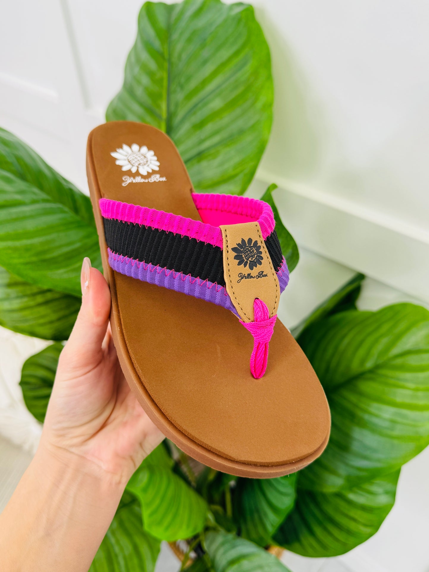 Heatwave Harmony Flip Flops In Black Multi