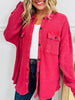 Layering Essential Shacket In Multiple Colors
