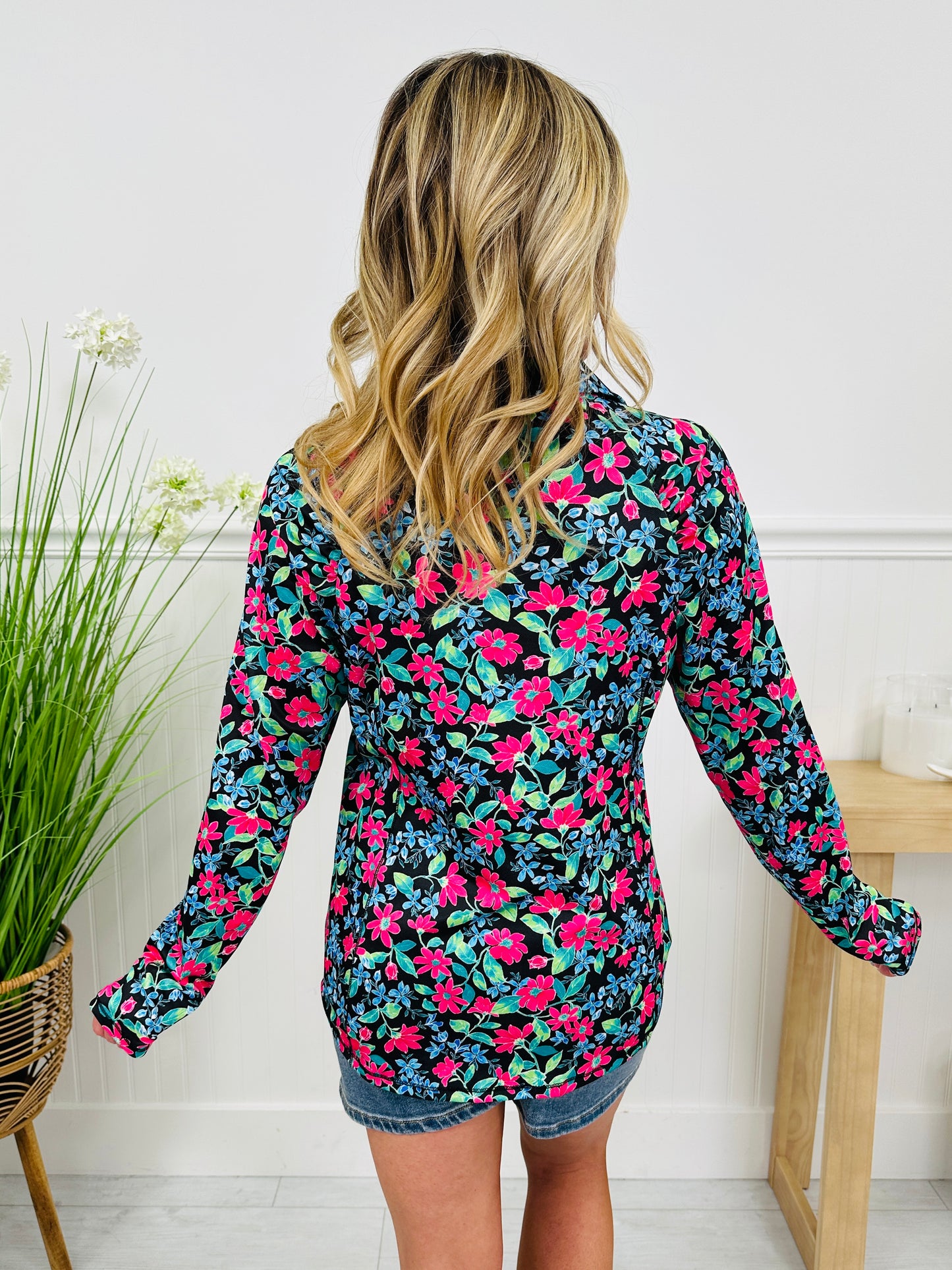 Where Spring Begins Top in Inlet Beach Print