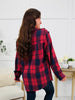 October Weekend Top In Red/Navy