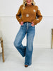 Push Your Buttons Tummy Control Wide Leg Jeans