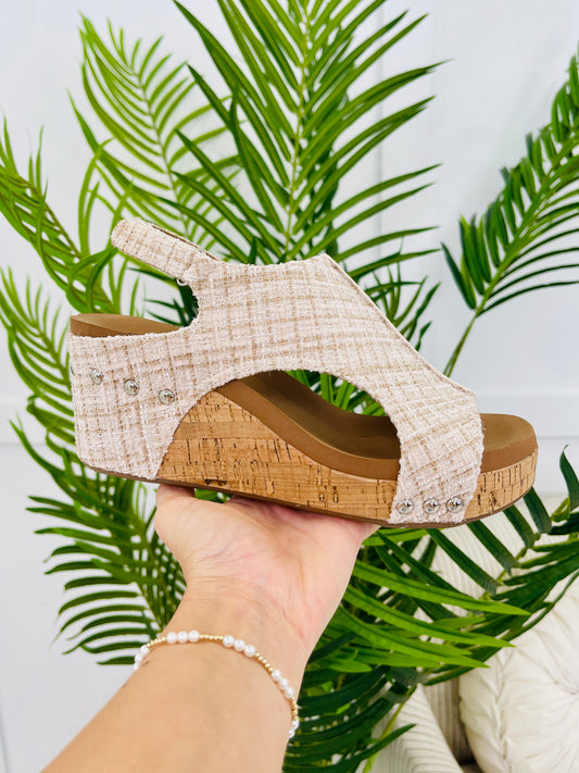 Naturally Elevated Wedges In Sand Tweed