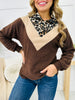 Savage Spots Pullover In Taupe/Brown