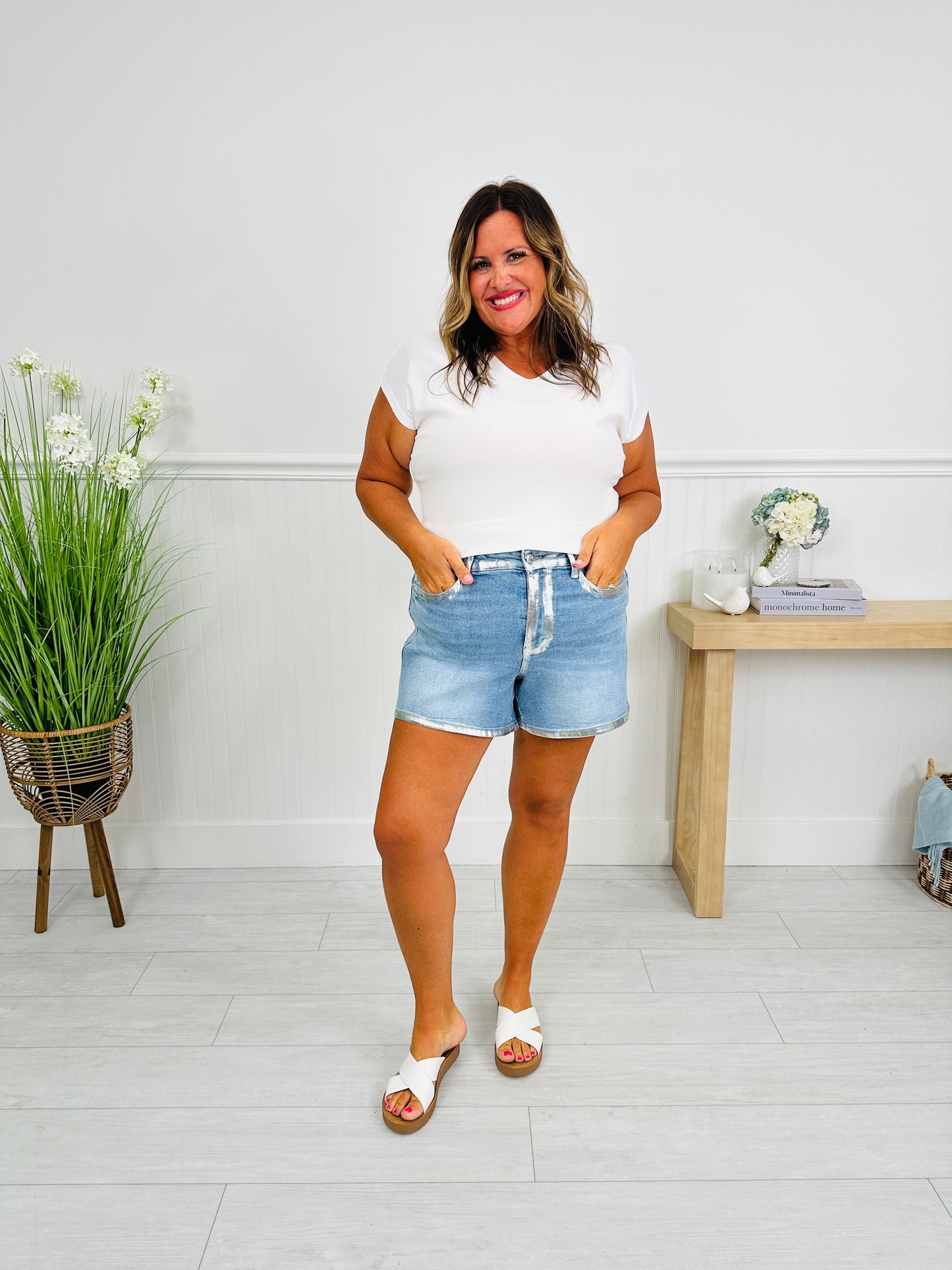 Judy Blue The Silver Lining Shorts