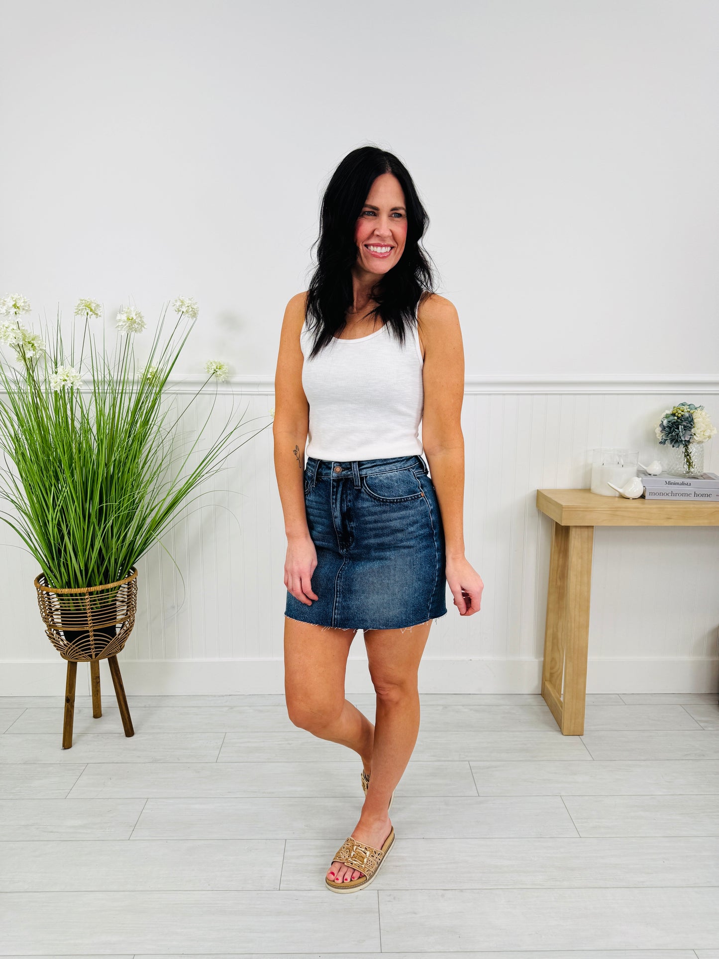 Judy Blue Sweet Escape Rigid Magic Skirt