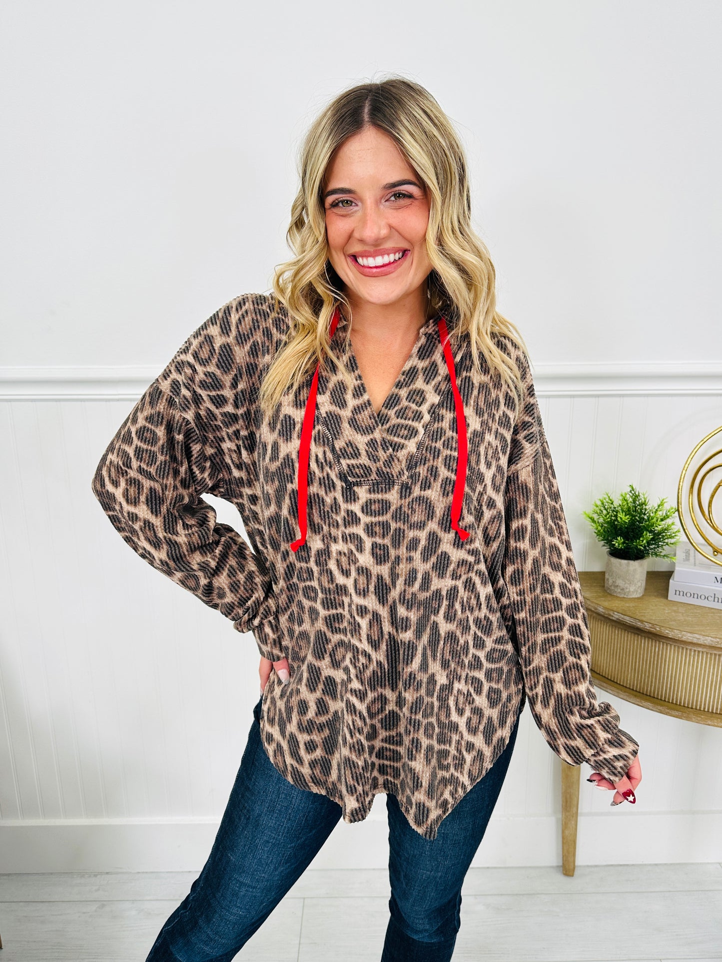 Luxe in Leopard Hooded Top