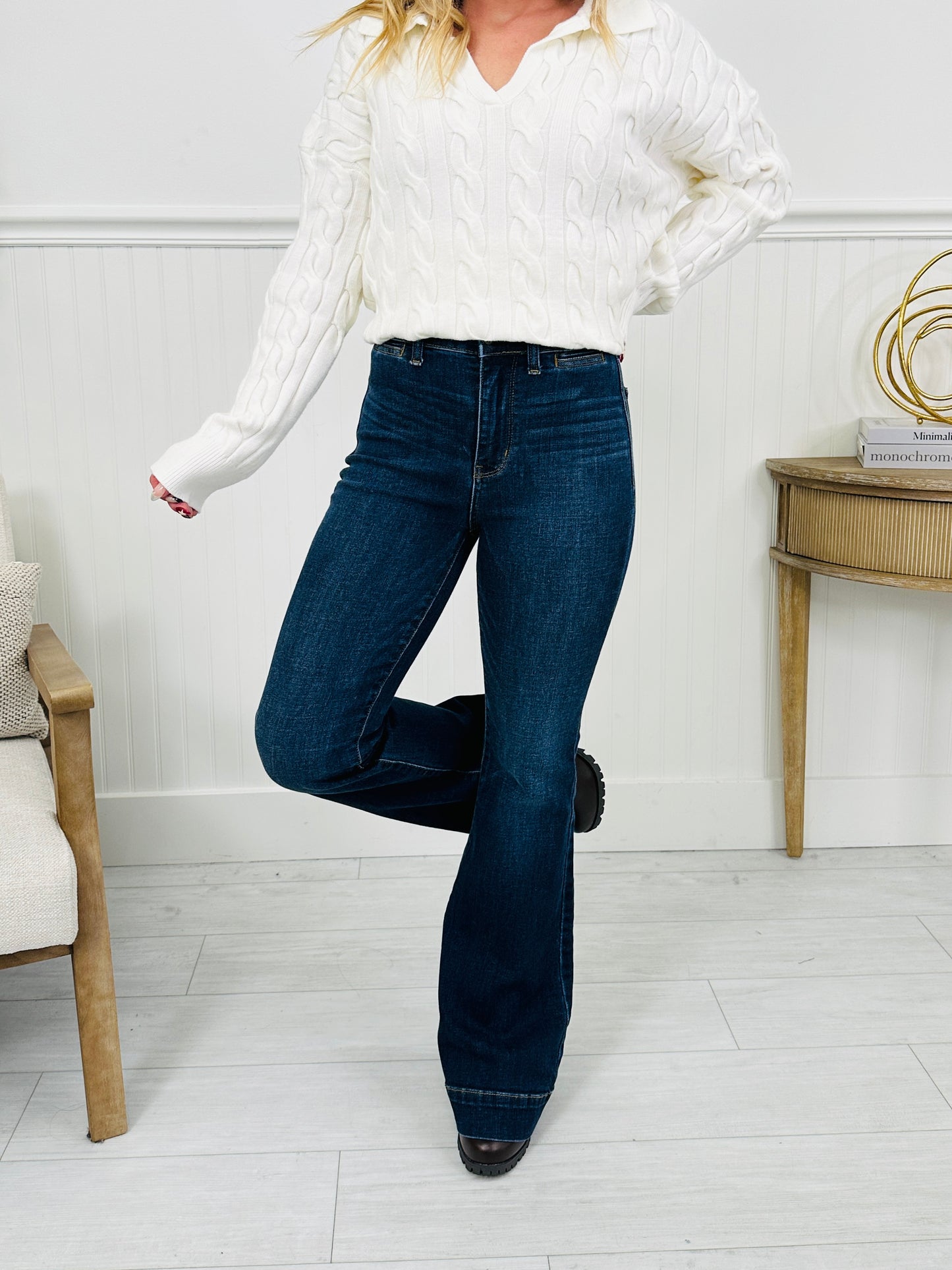 Judy Blue All Day Flair Trouser Flare Jeans