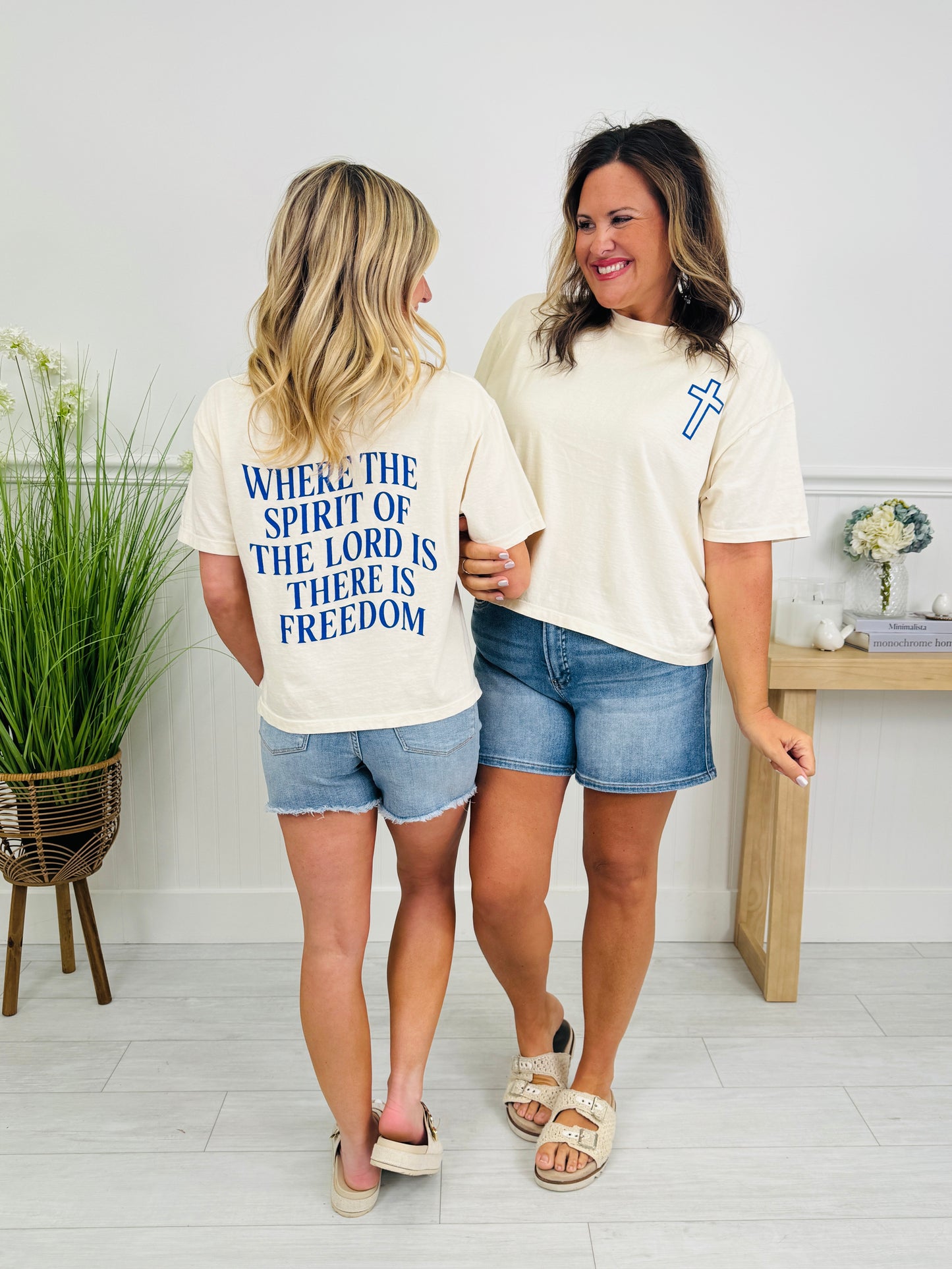 Where The Spirit Of The Lord Is Boxy Graphic Tee