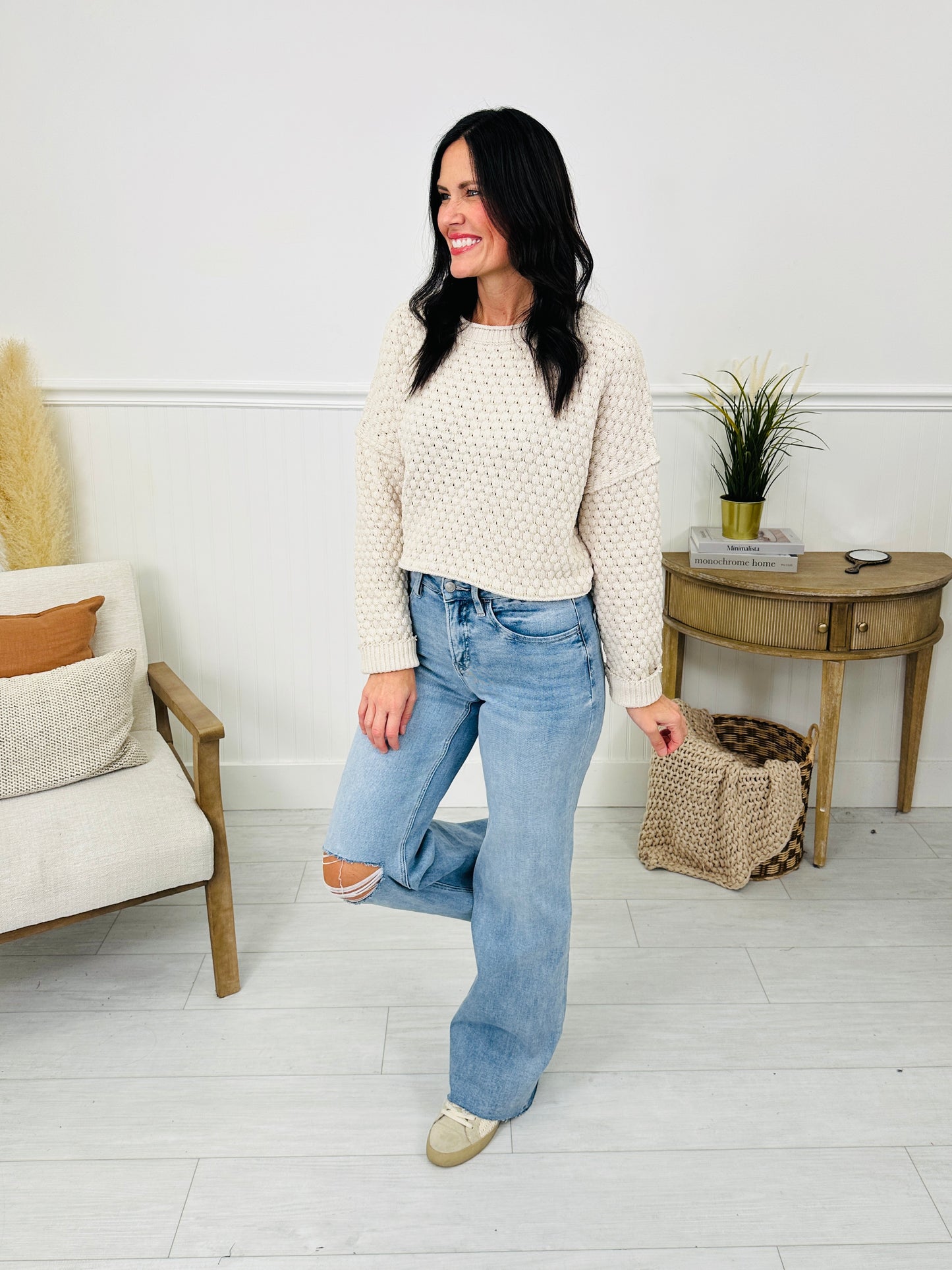 The Bee's Knees Tummy Control Wide Leg Jeans