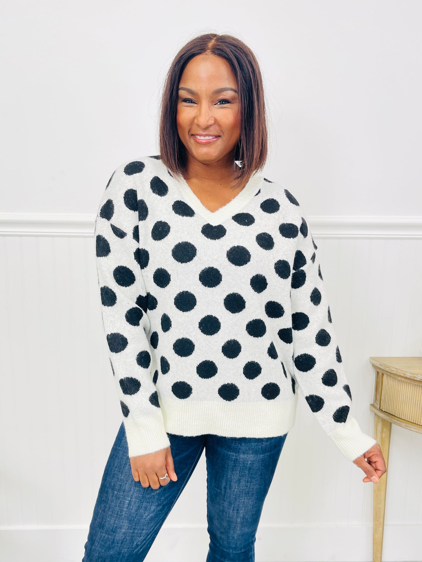 Dotted Darling Sweater