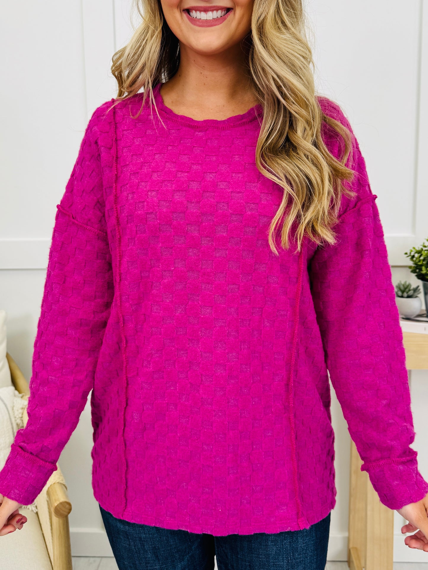 Sway The Storyline Top in Fuchsia