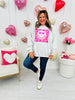 XOXO Smile Graphic Crewneck Sweatshirt