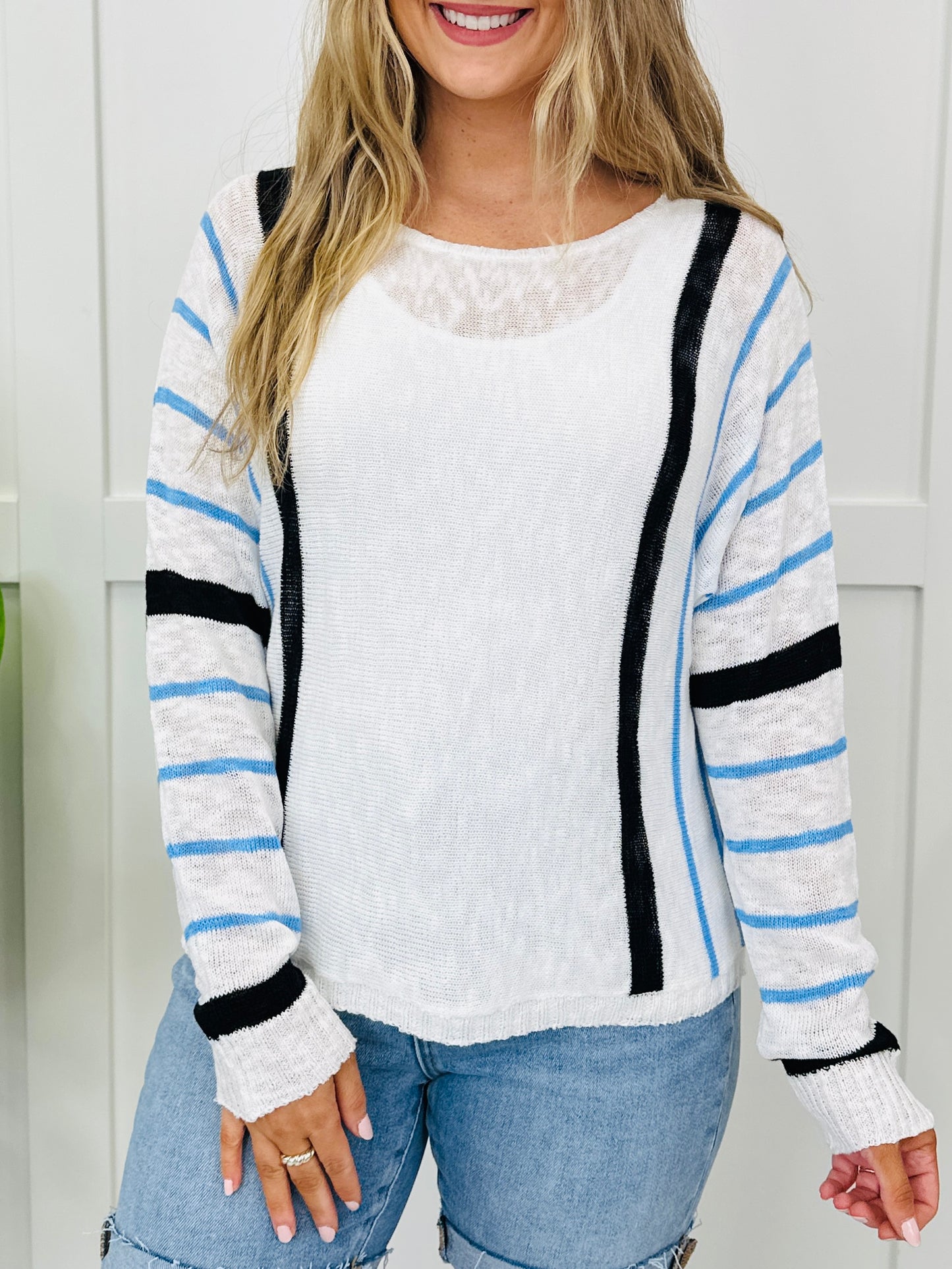 Refined Stripe Knit Top