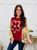 Wildflower Soul Top In Burgundy