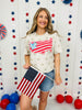 Bow And Stripes United States Graphic Tee