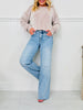 Power Moves Tummy Control Slim Wide Leg Jeans