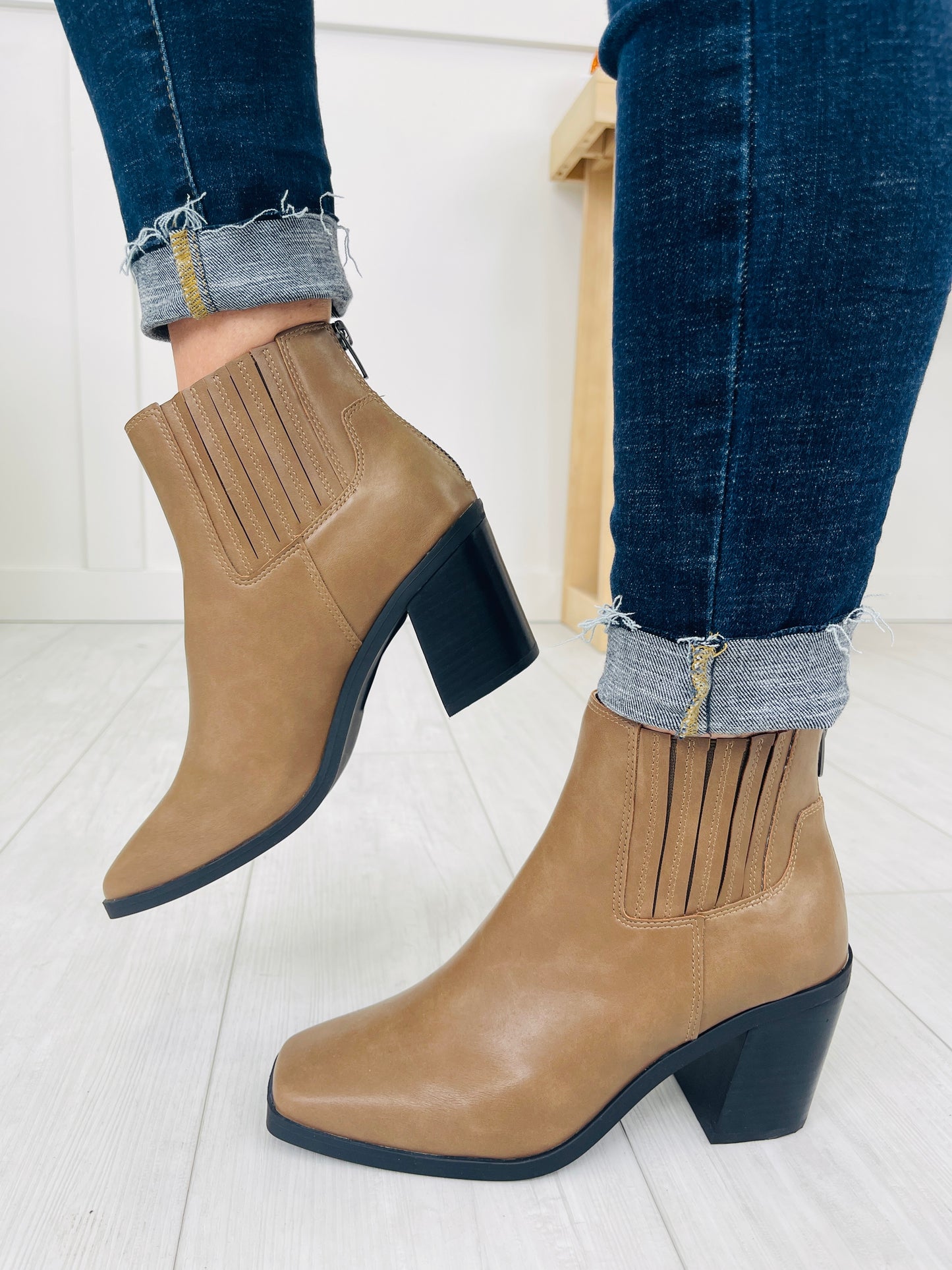 Steady Rise Booties in Taupe
