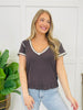 Simple Moments Top in Charcoal