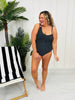 The Paige One Piece Swimsuit In Black/White Polka Dot