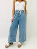 Drawn To You Cropped Wide Leg Featherweight Lounge Jeans
