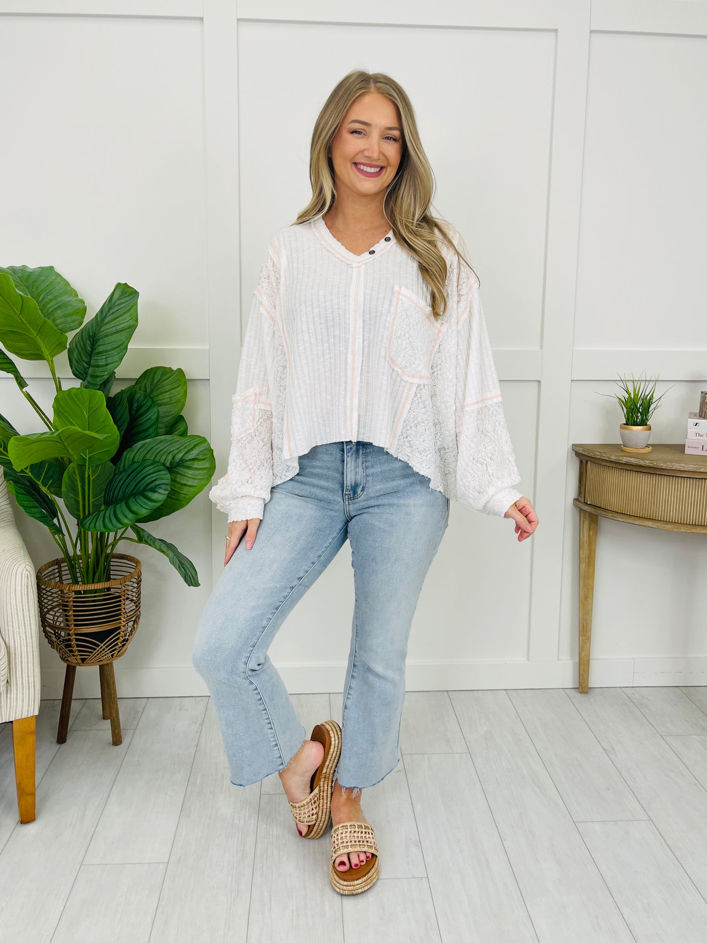 Worn Like a Thought Top In Off White