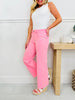 Make Me Blush Wide Leg Cropped Jeans