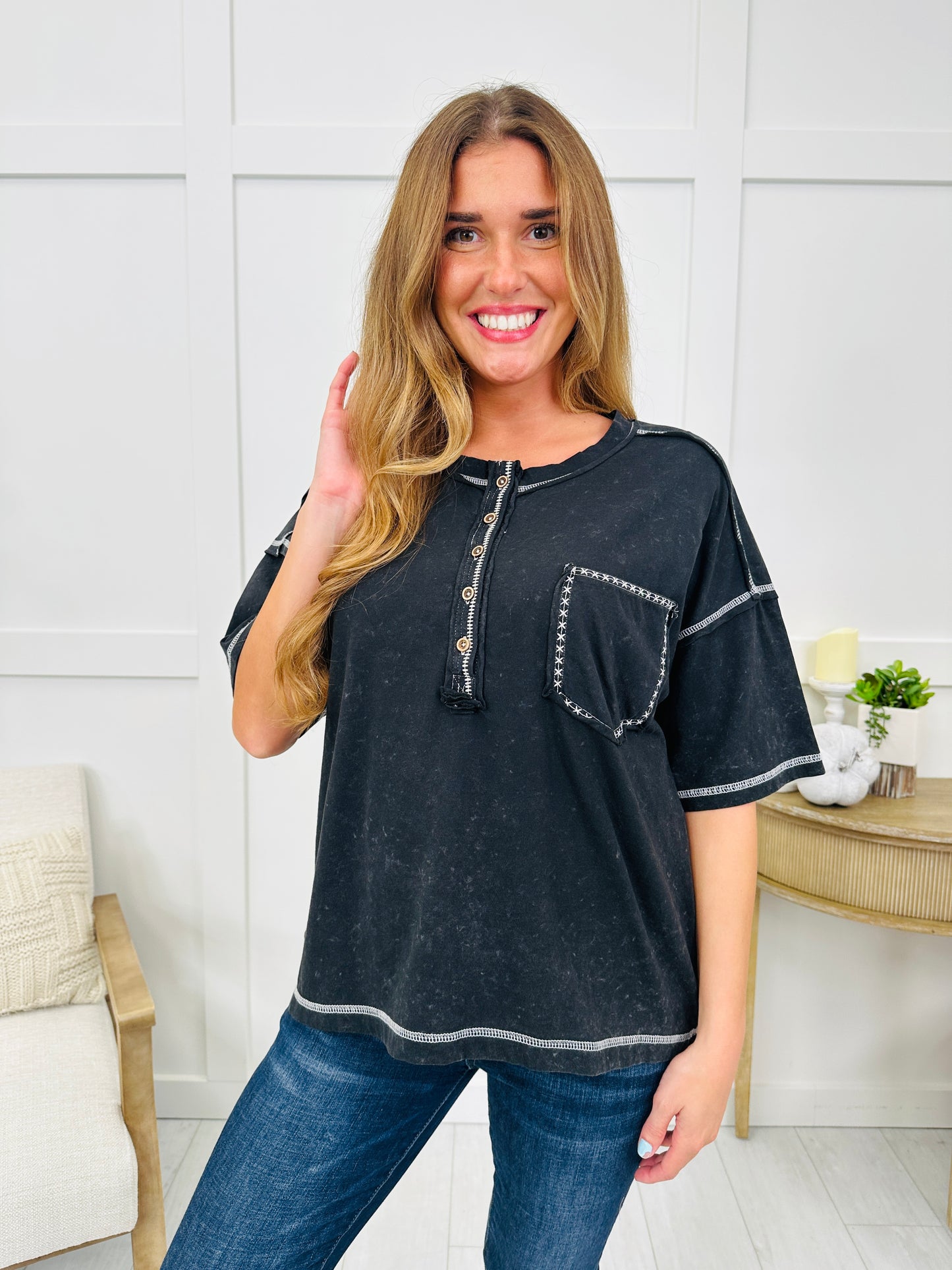 Easy Breeze Tee Top In Multiple Colors