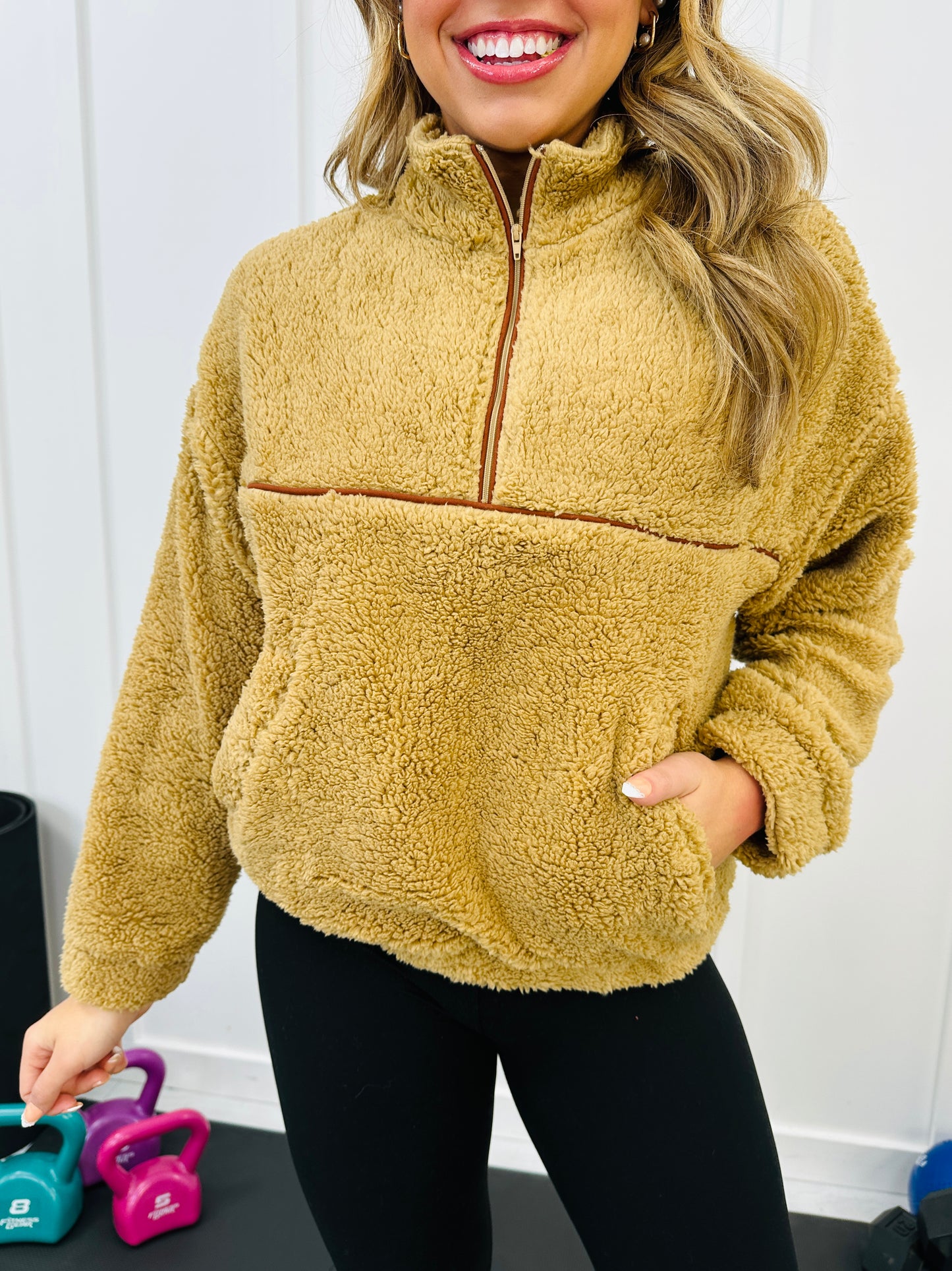 REG/CURVY Warm And Fuzzy Feelings Pullover