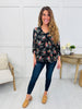 Botanical Beauty Top In Black/Pink