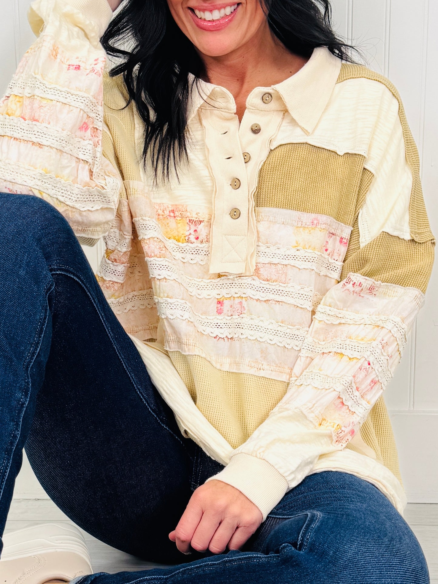Southern Charm Top In Natural