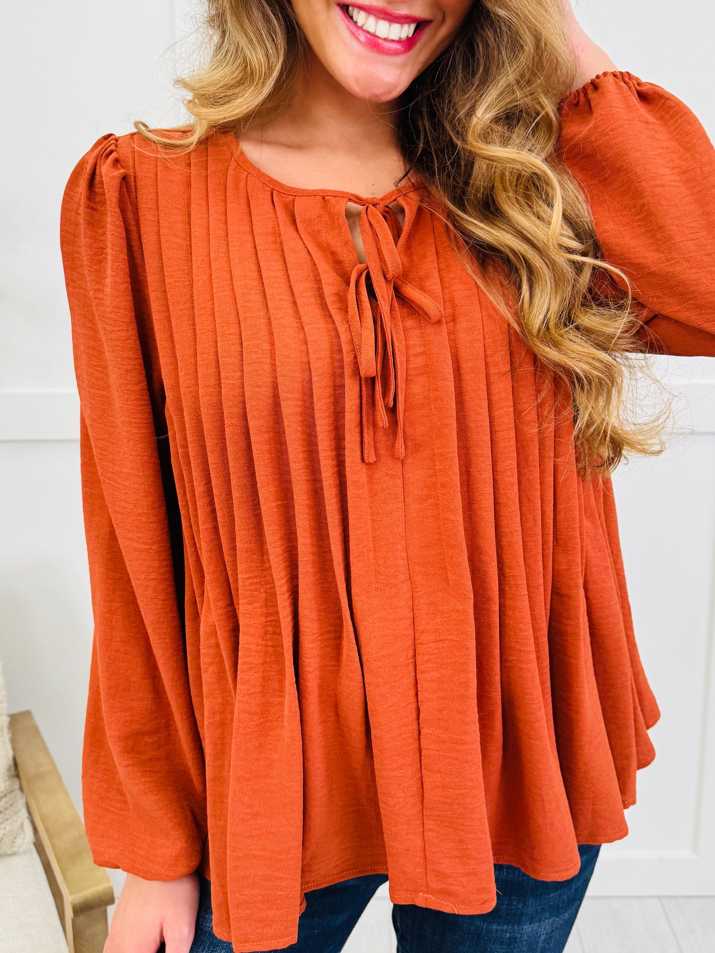 Autumn Avenue Top in Rust