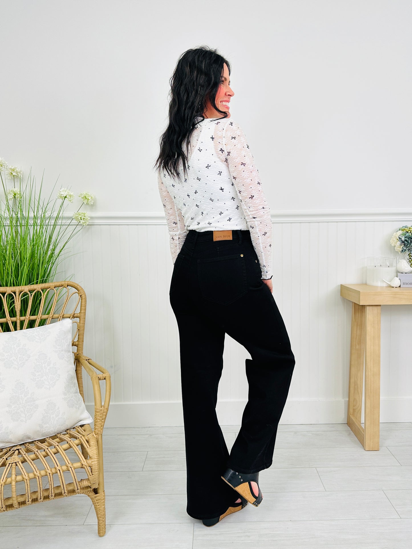 Judy Blue Major Mood Retro Wide Leg Jeans