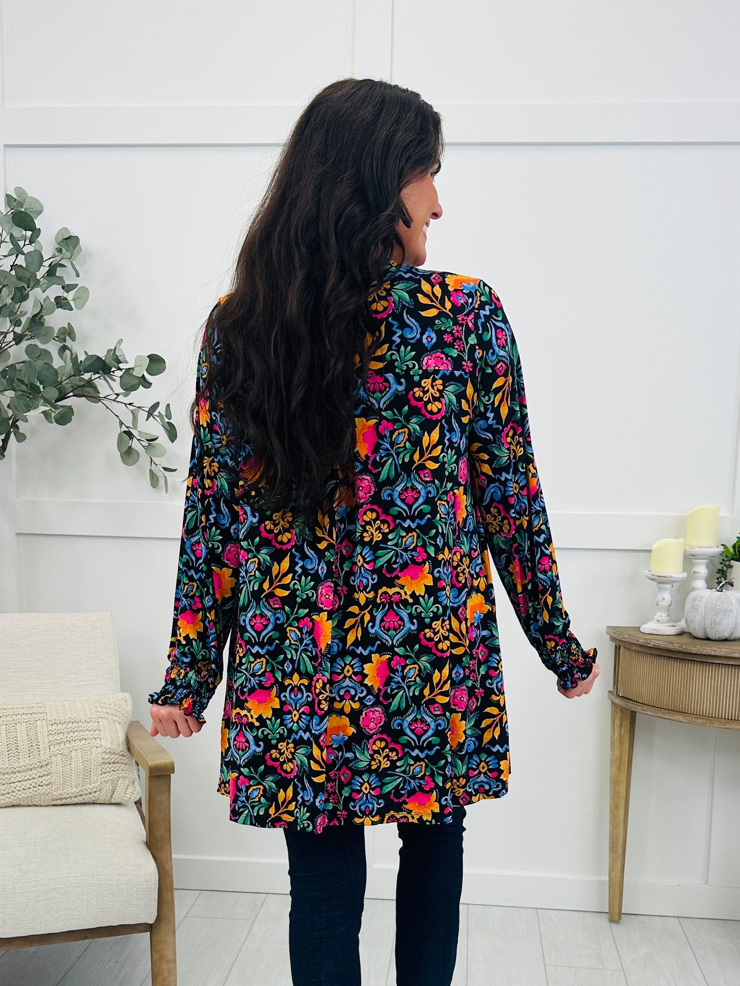 Midnight Wildflower Cardigan