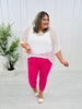 Judy Blue Pretty In Pink Slim Fit Jeans in Reg/Curvy