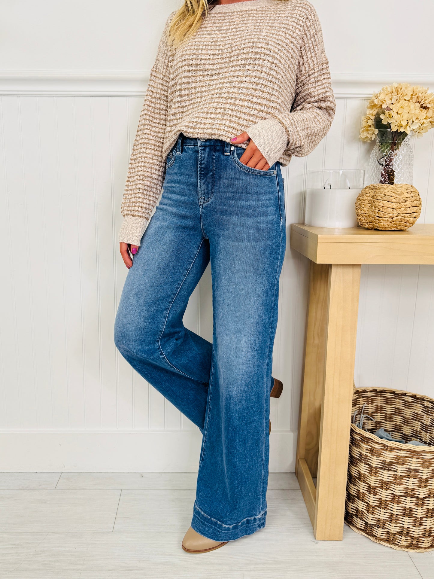 Ready to Roll Retro Wide Leg Jeans in Three Inseams