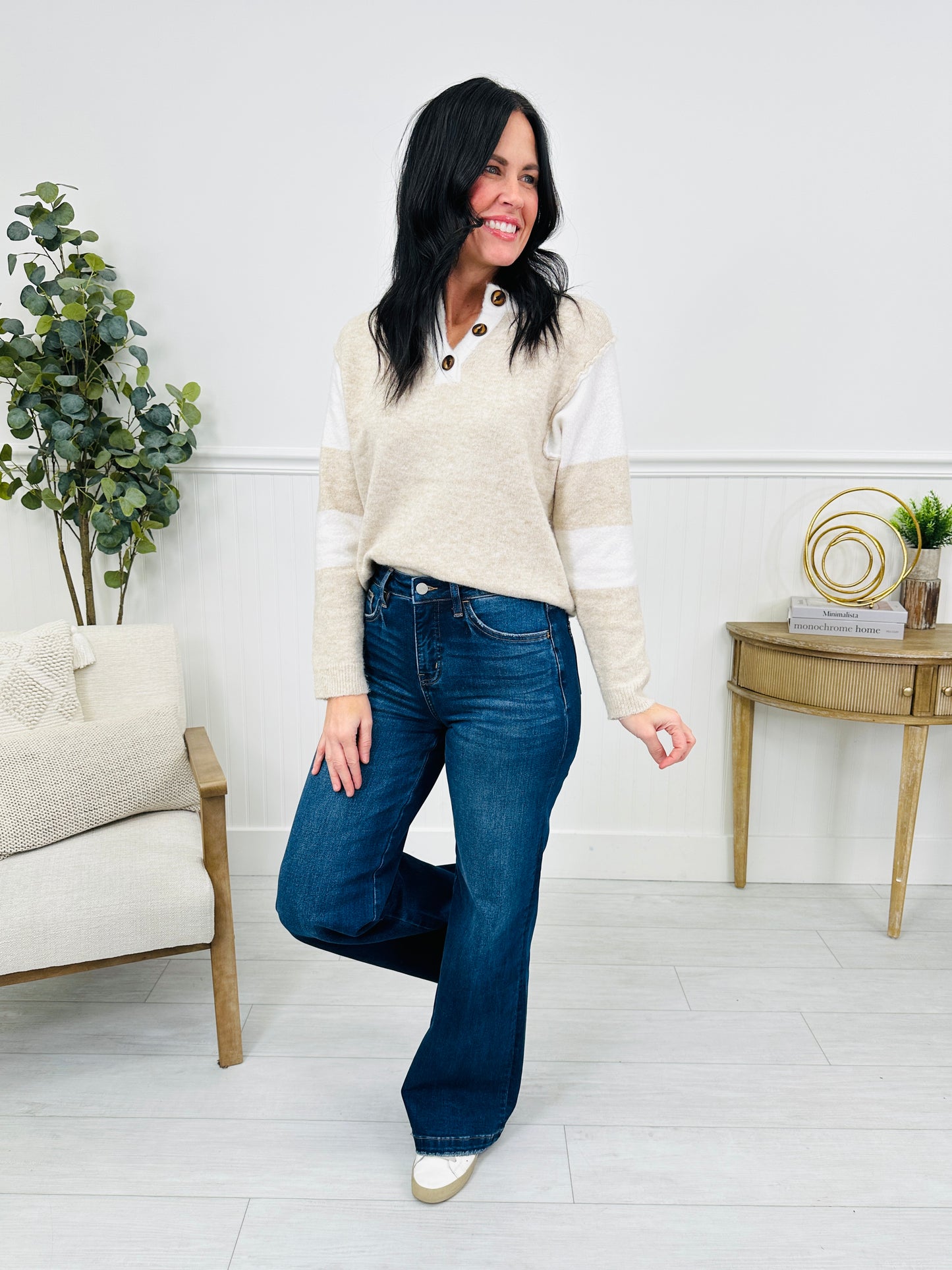 With You In Mind Wide Leg Tummy Control Jeans in Four Inseams