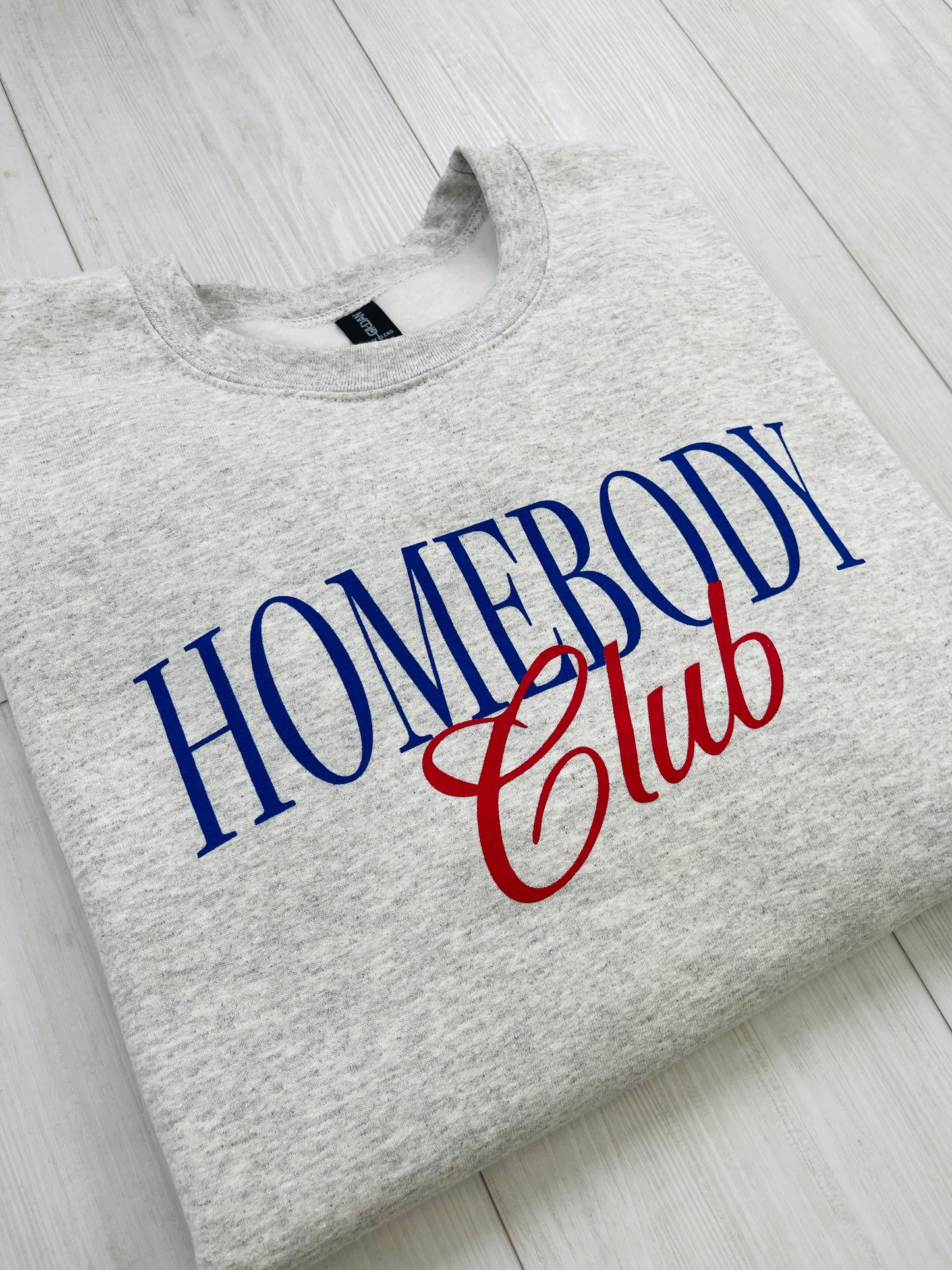 Homebody Club Graphic Crewneck Sweatshirt
