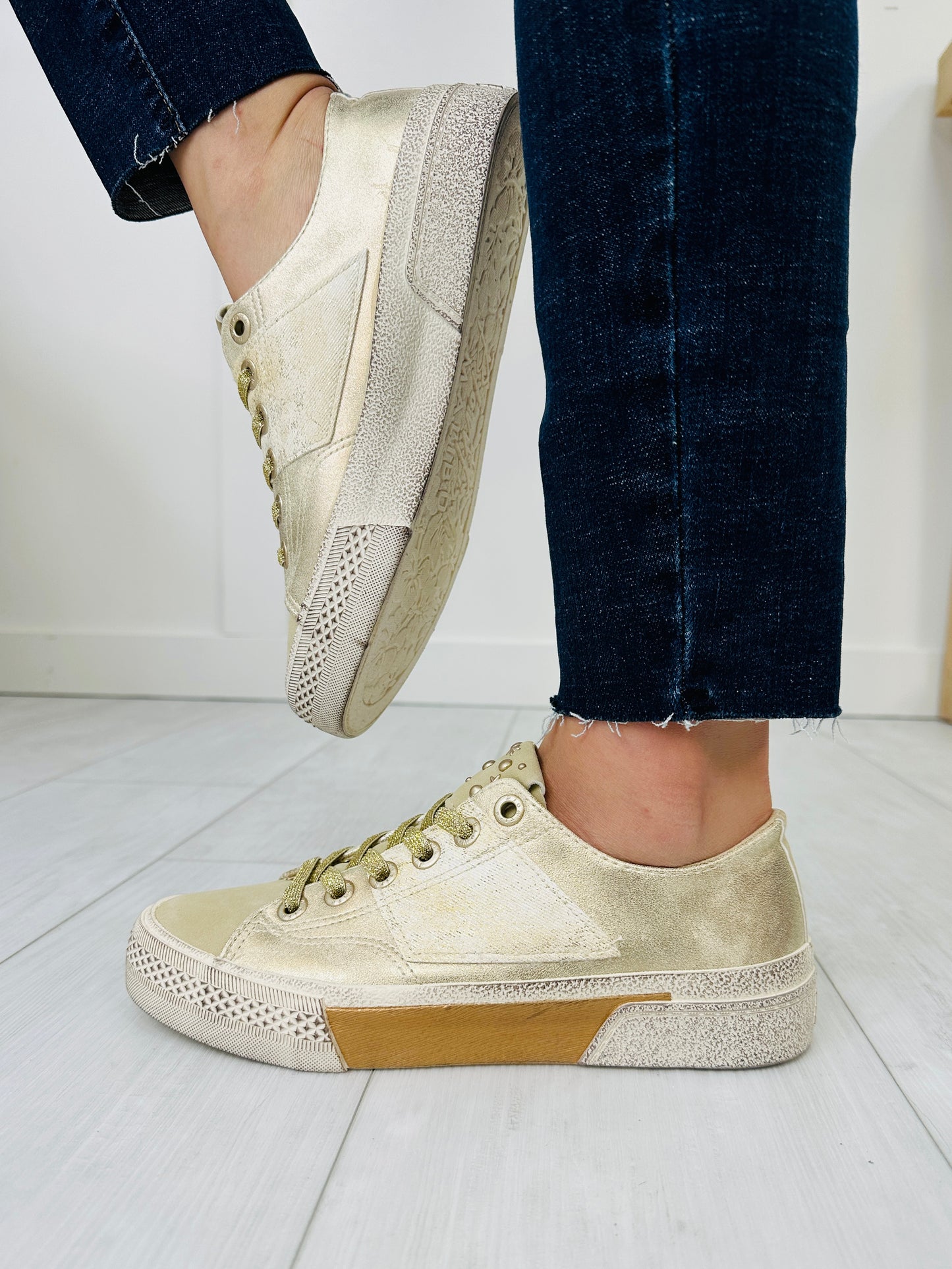 Golden Gleam Sneakers