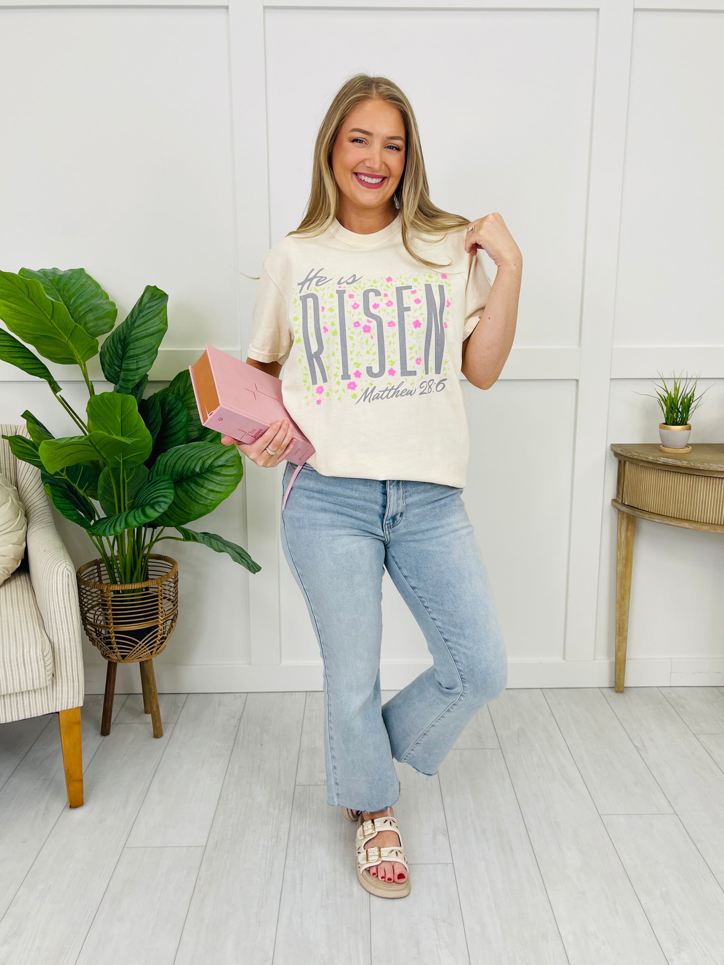 He is Risen Matthew 28:6 Graphic Tee