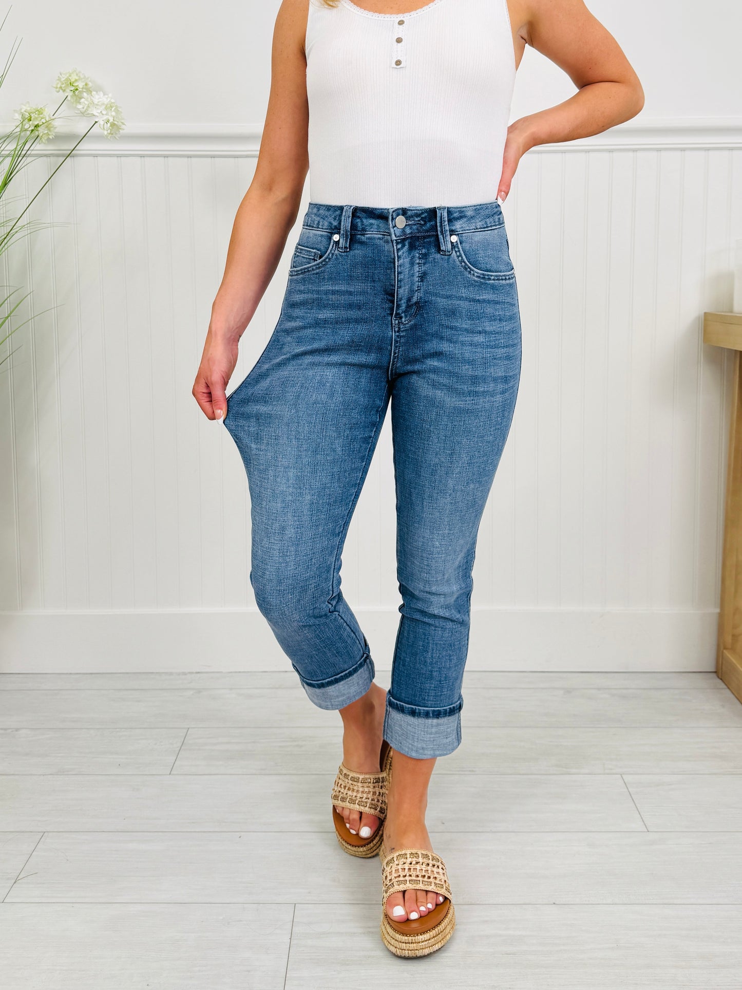 Meant For You Tummy Control Capri Jeans in Three Inseams