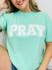 Pray Graphic Tee in Multiple Colors