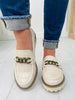 Two Way Street Loafers In Ivory Croco