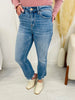 Mica Kick Back And Relax Kick Flare Cropped Jeans in Reg/Curvy