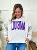 Louisiana Reversible LA Graphic Crewneck Sweatshirt