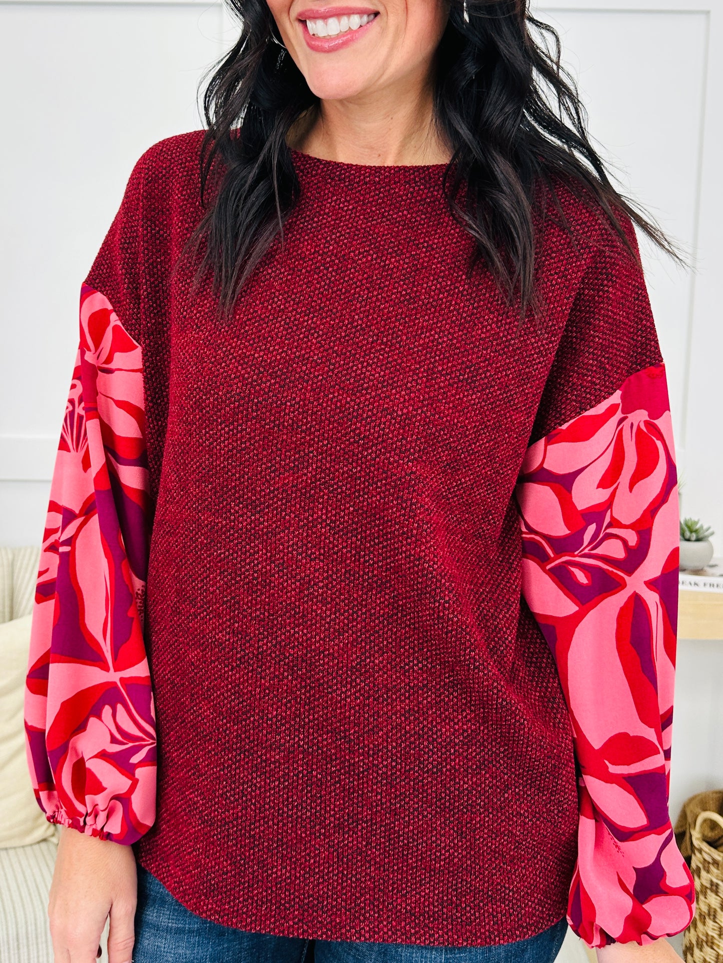 Print Me A Memory Top in Wine