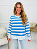 The Coastal Club Top In Ocean Blue
