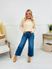 Fall After All Tummy Control Wide Leg Cropped Jeans