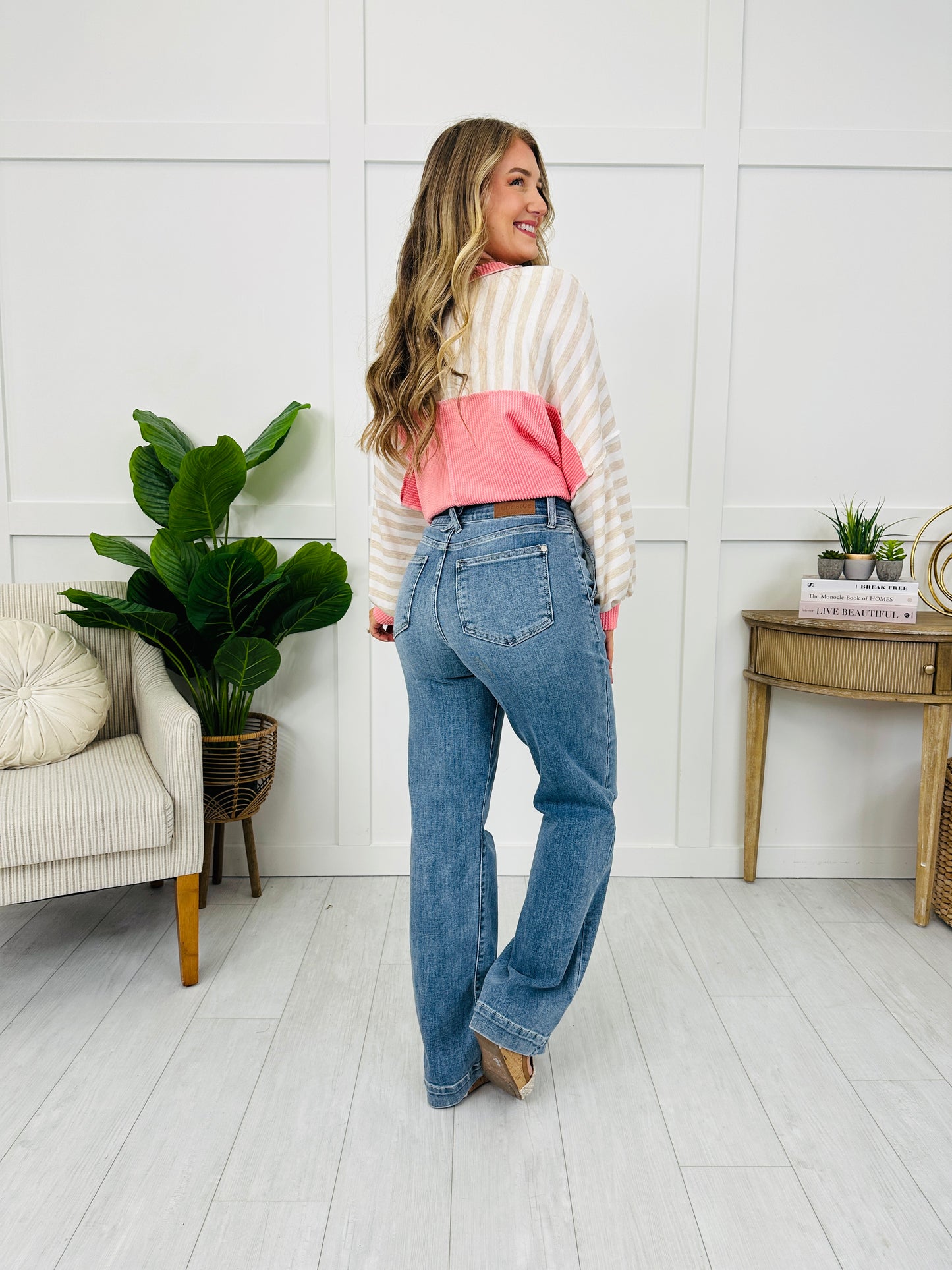 Judy Blue Tailored To You Wide Leg Trouser Jeans