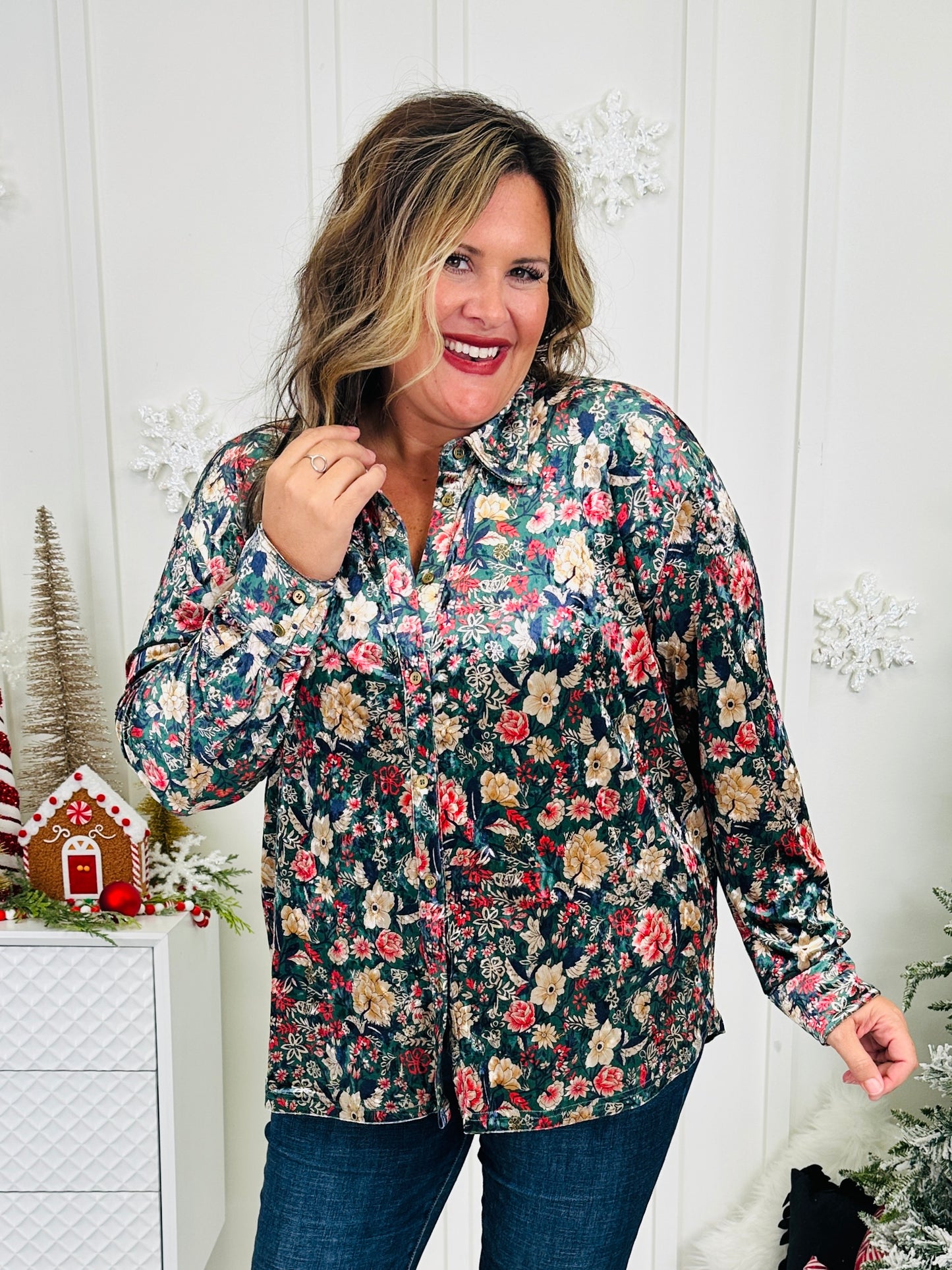 Garden Of Echos Top In Green